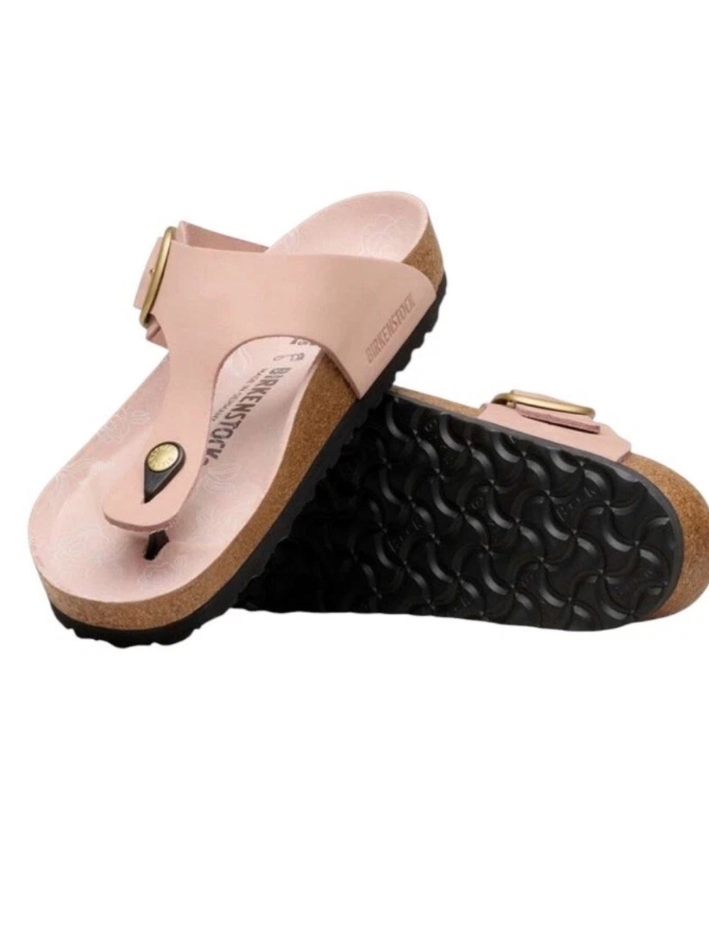 NEW Birkenstock Gizeh Big Buckle Sandal Soft Pink Size 37 Shoes US 6 6.5